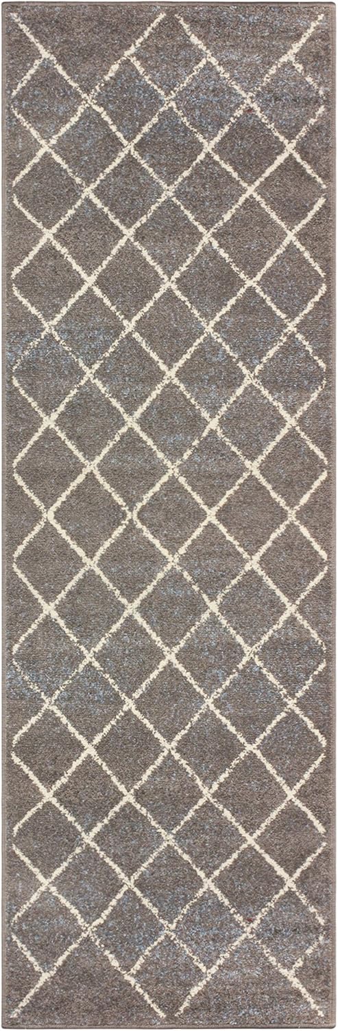 Superior Lattice Collection – Alfombra de área de 0.236 in de altura con respaldo de yute, alfombras asequibles y contemporáneas, patrón geométrico