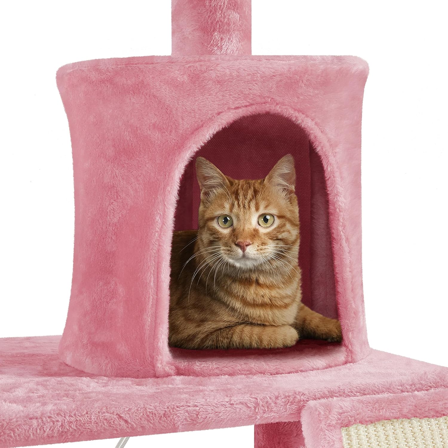 Yaheetech 63.5 H Cat Tree, Multi Level Cat Tree Condo with Basket Hammock Scratching Post, Cat Furniture for Indoor Cats