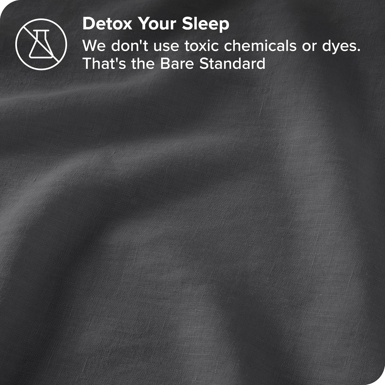 Bare Home Funda nórdica para cama KingCalifornia King, 100% lino, transpirable y duradera, Funda de edredón con fundas de almohada (KingCal King,