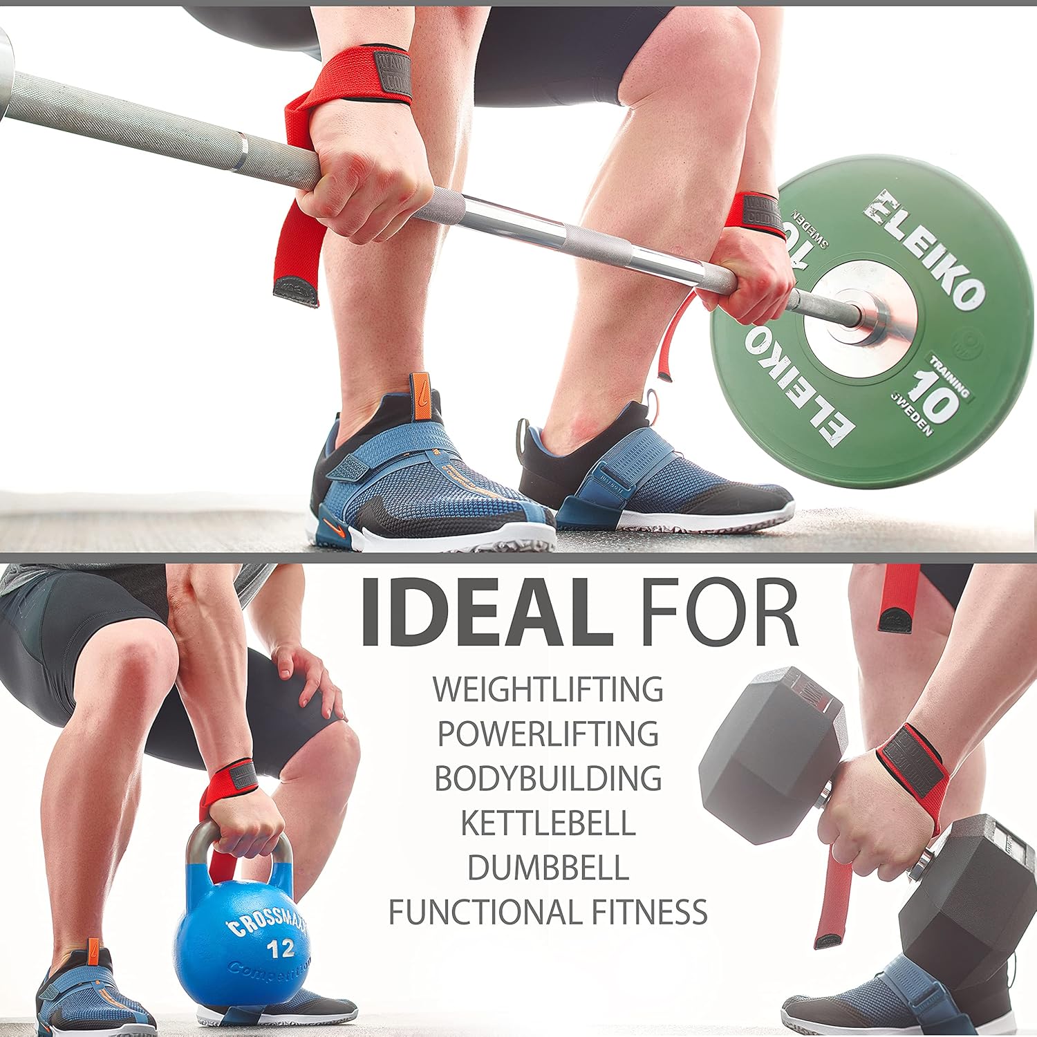 WARM BODY COLD MIND Lasso – Muñequeras de levantamiento para entrenamiento cruzado, clasificadas en 770 libras, vendas de mano para levantamiento de