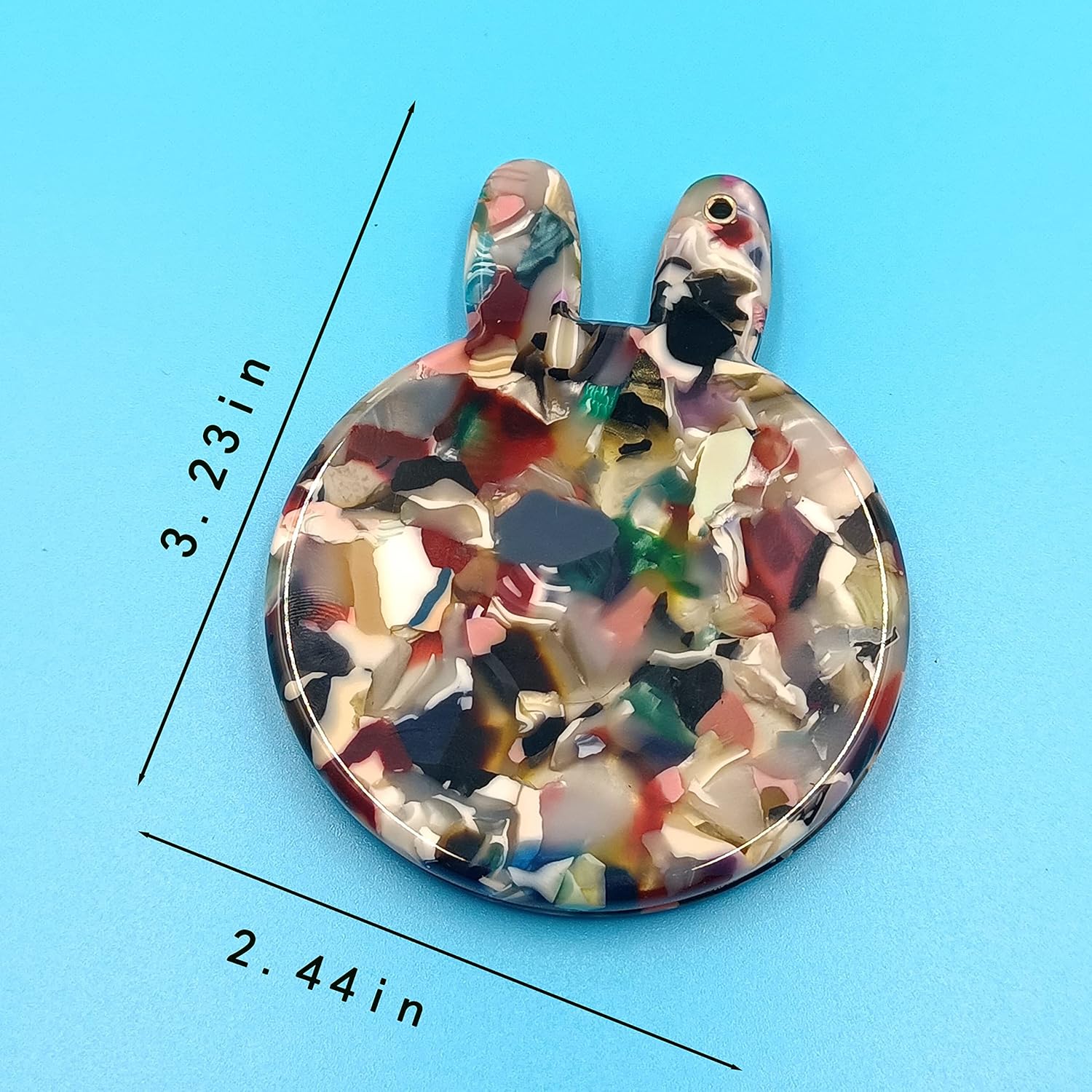 WAYAaiDec Colorido peine espejo monedero espejo de bolsillo espejo maquillaje ácido acético gato espejo portátil compacto espejo cosméticos