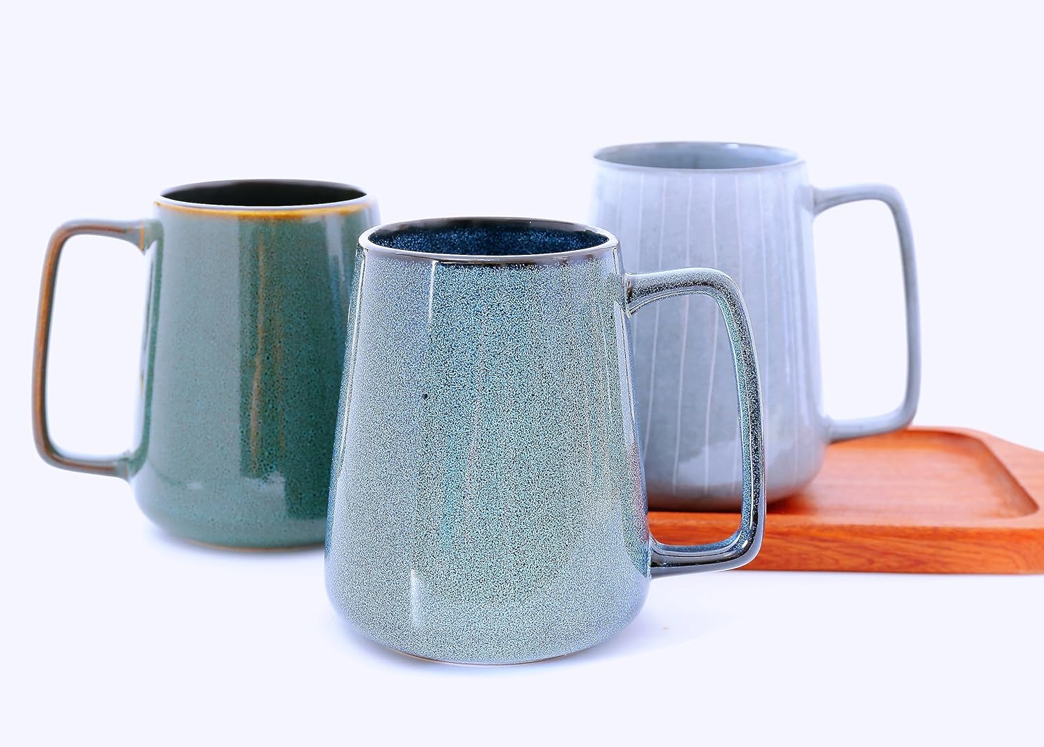 Taza de café de cerámica de 24 onzas, taza de café con leche, taza de té para cacao, capuchino, latte, cereales, apta para lavavajillas, microondas