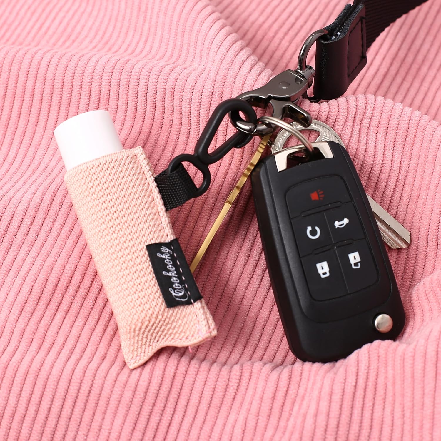 COOKOOKY Chapstick – Llavero con bonito diseño minimalista para bálsamo labial