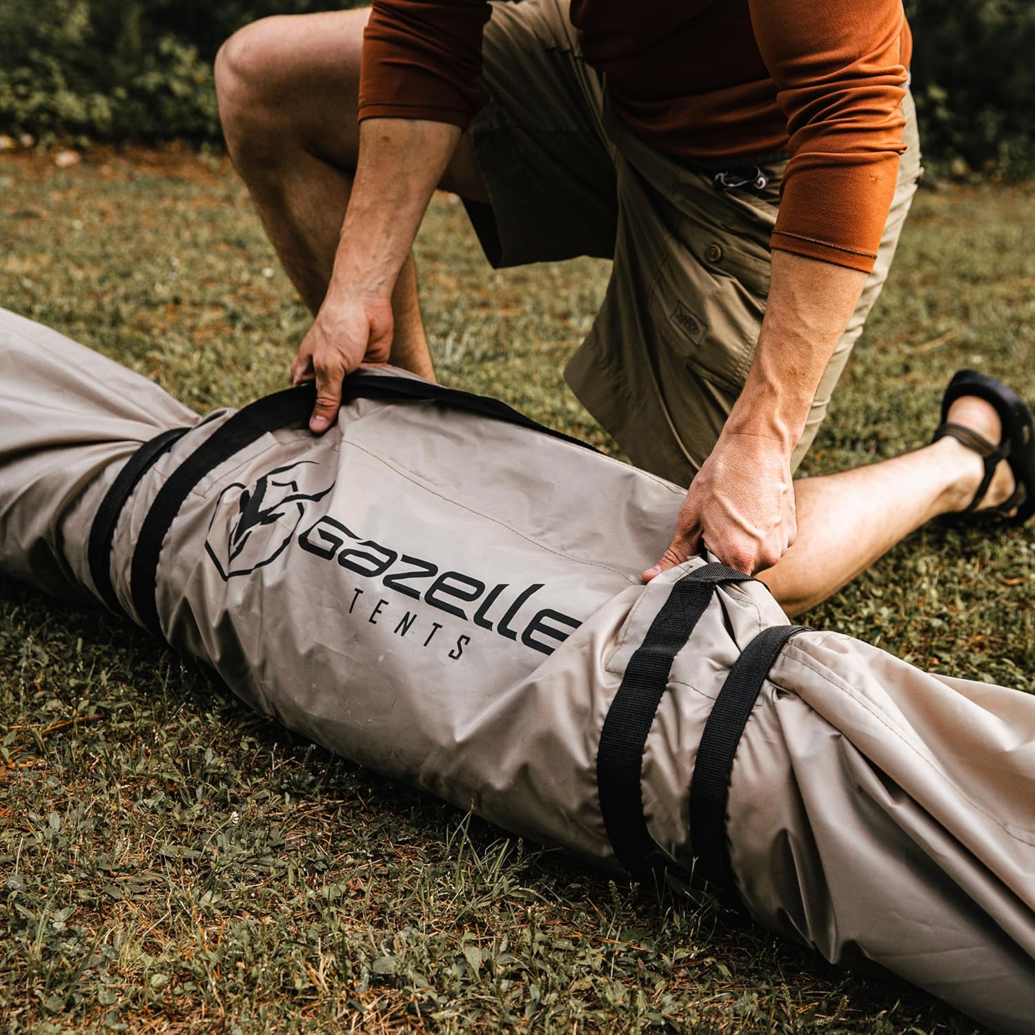 Gazelle Tents, G6 – Gazebo portátil de 6 caras, tienda de campaña fácil de desplegar, duradera, malla TriTech, impermeable, resistente a los rayos