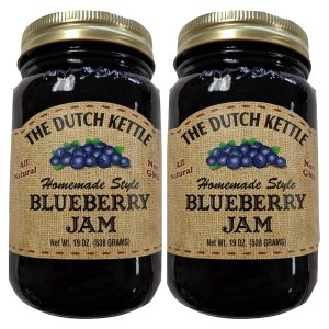 The Dutch Kettle Amish – Mermelada de arándanos estilo casero 2 19 onzas de tarros reutilizables de todo natural sin OMG sin conservantes The Dutch Kettle Amish – Mermelada de arándanos estilo casero 2 19 onzas de tarros reutilizables de todo natural sin OMG sin conservantes