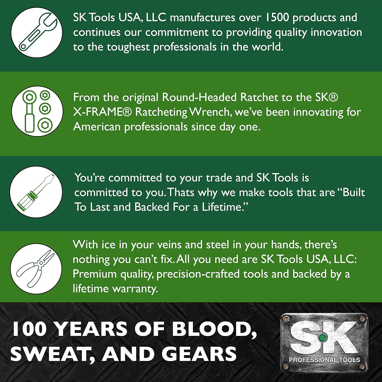 SK Tools USA 34205 – Enchufe de impacto estándar de 12 pulgada, 1316 pulgadas, 5 puntos, para uso en cubiertas Buffalo