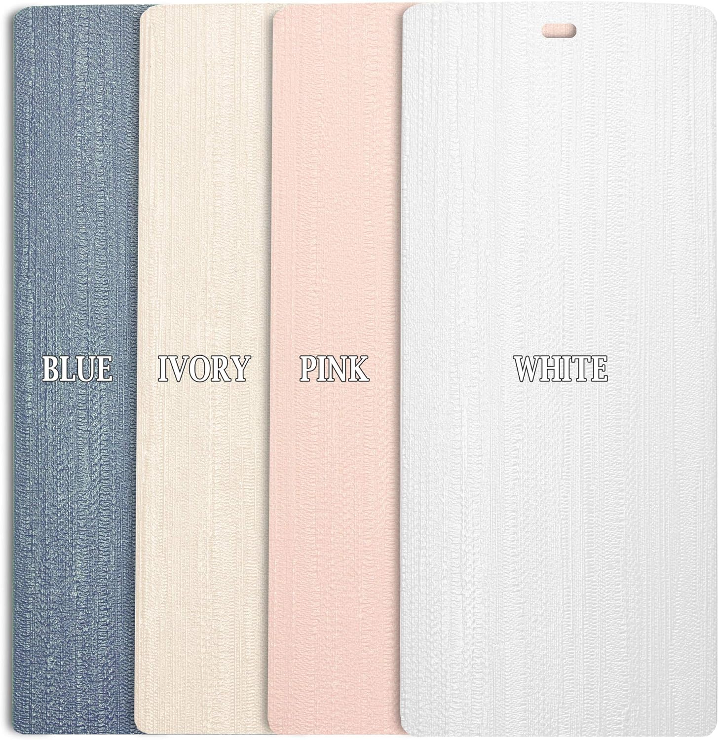DALIX Puerta corrediza con textura vertical rosa ártico, 82.5 unidades, paquete de 5