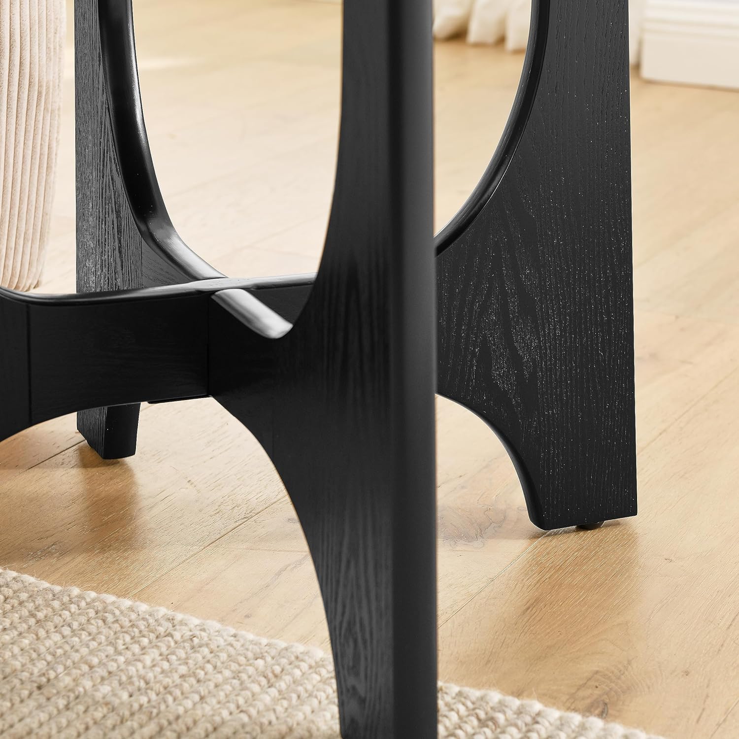 Moderna mesa auxiliar redonda de madera de 25 pulgadas, mesita de noche, mesa de noche, mesa de noche, mesa de noche para dormitorio, sala de estar,