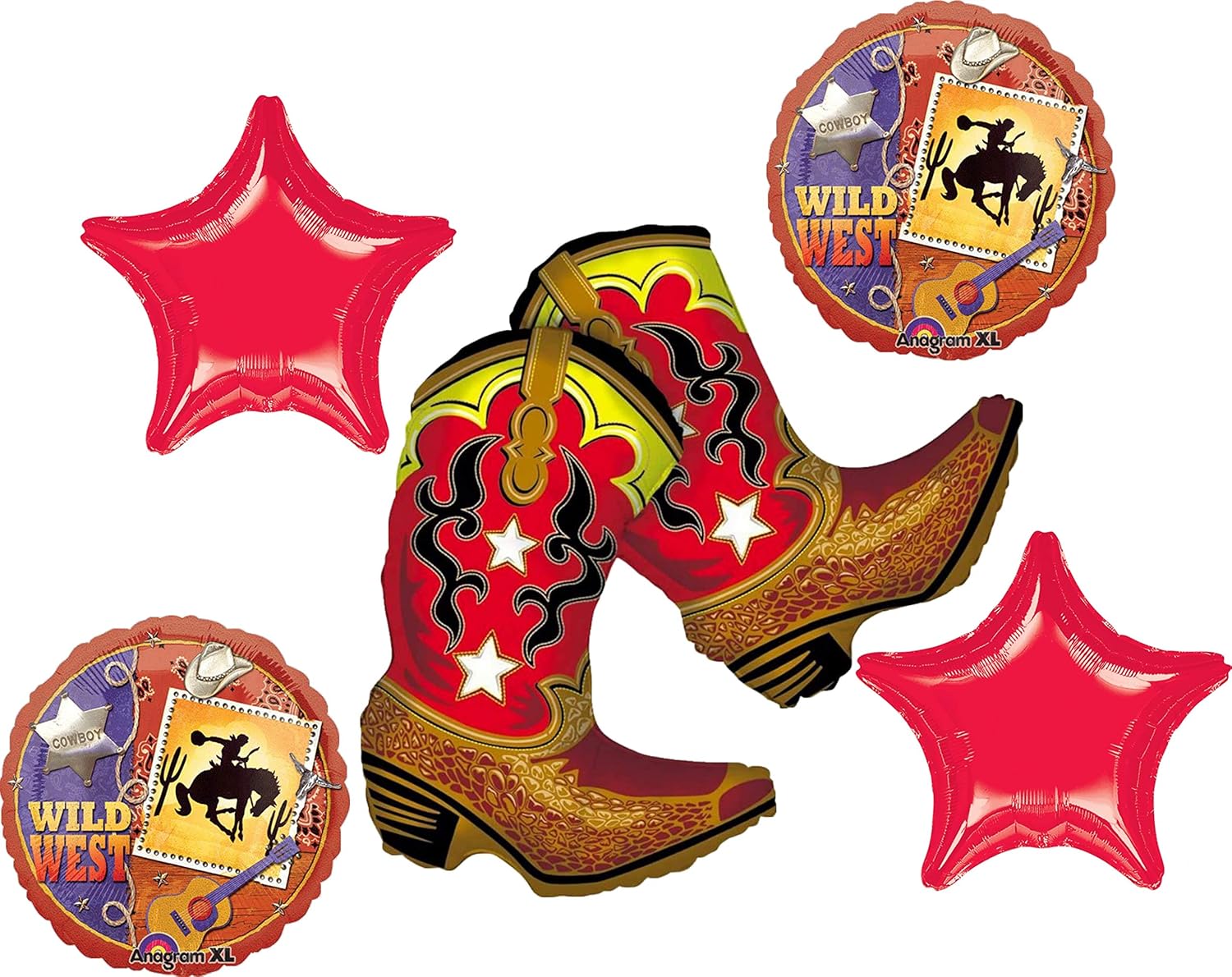 Wild West Rodeo Cowboy Caballo Cumpleaños Fiesta Globos Decoraciones Suministros