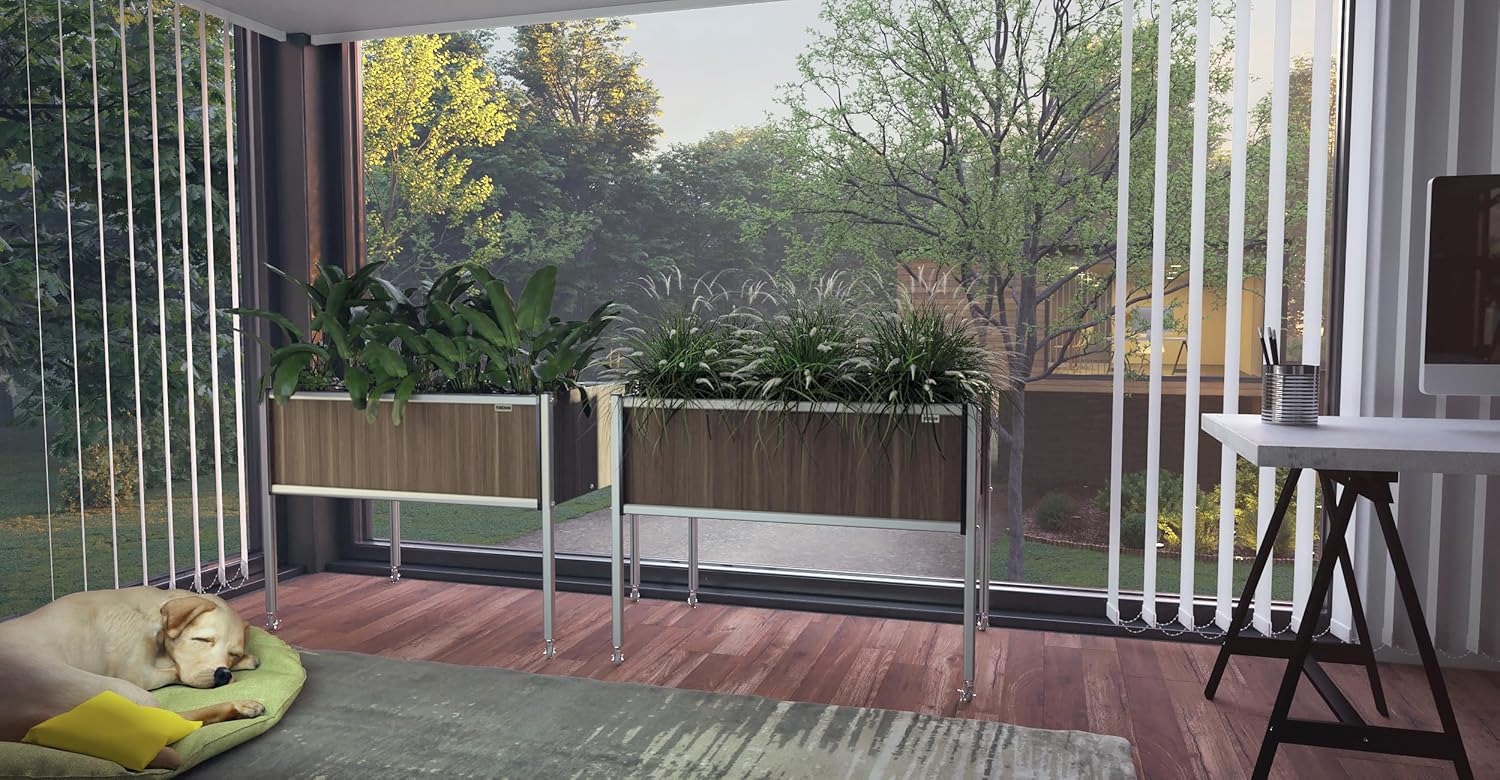 Foreman caja para plantar jardín,fabricado en los Estados Unidos con una garantía de 20 años, para interiores y exteriores, (Tosca)