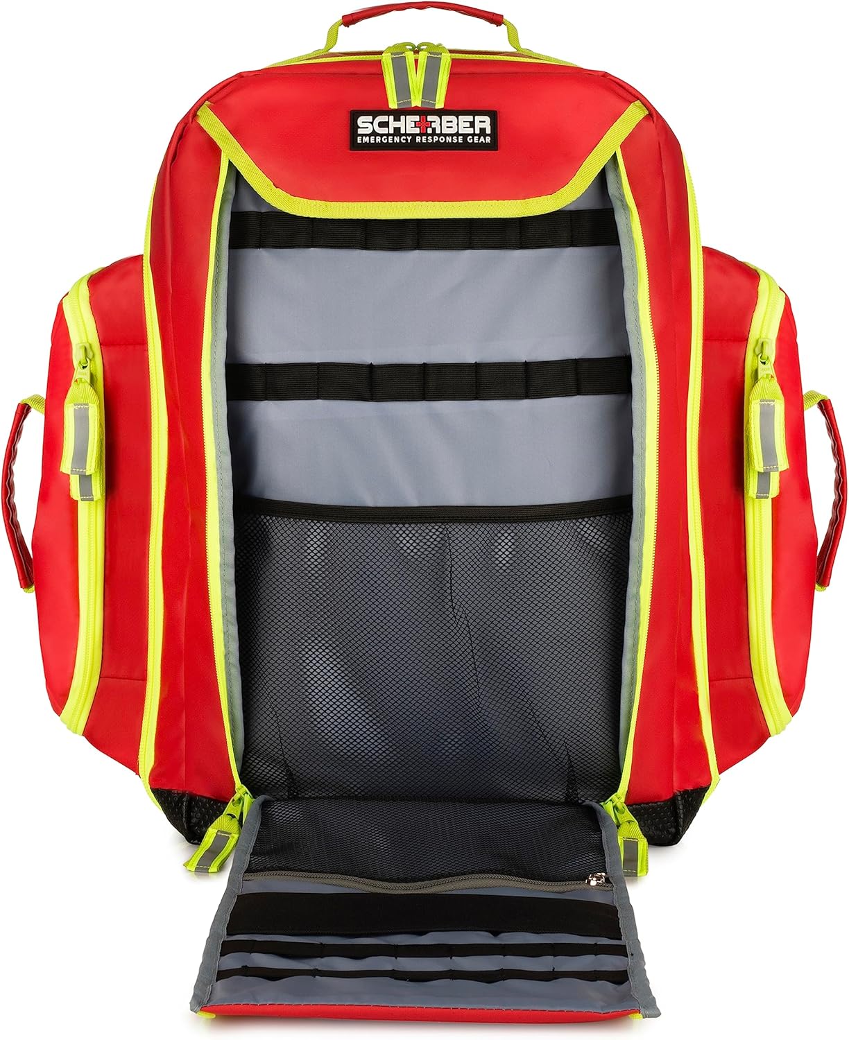 Scherber Mochila de primera respuesta premium  EMTEMS Medic Trauma & Oxygen Medical Bolsa profesional con 4 bolsas extraíbles codificadas por