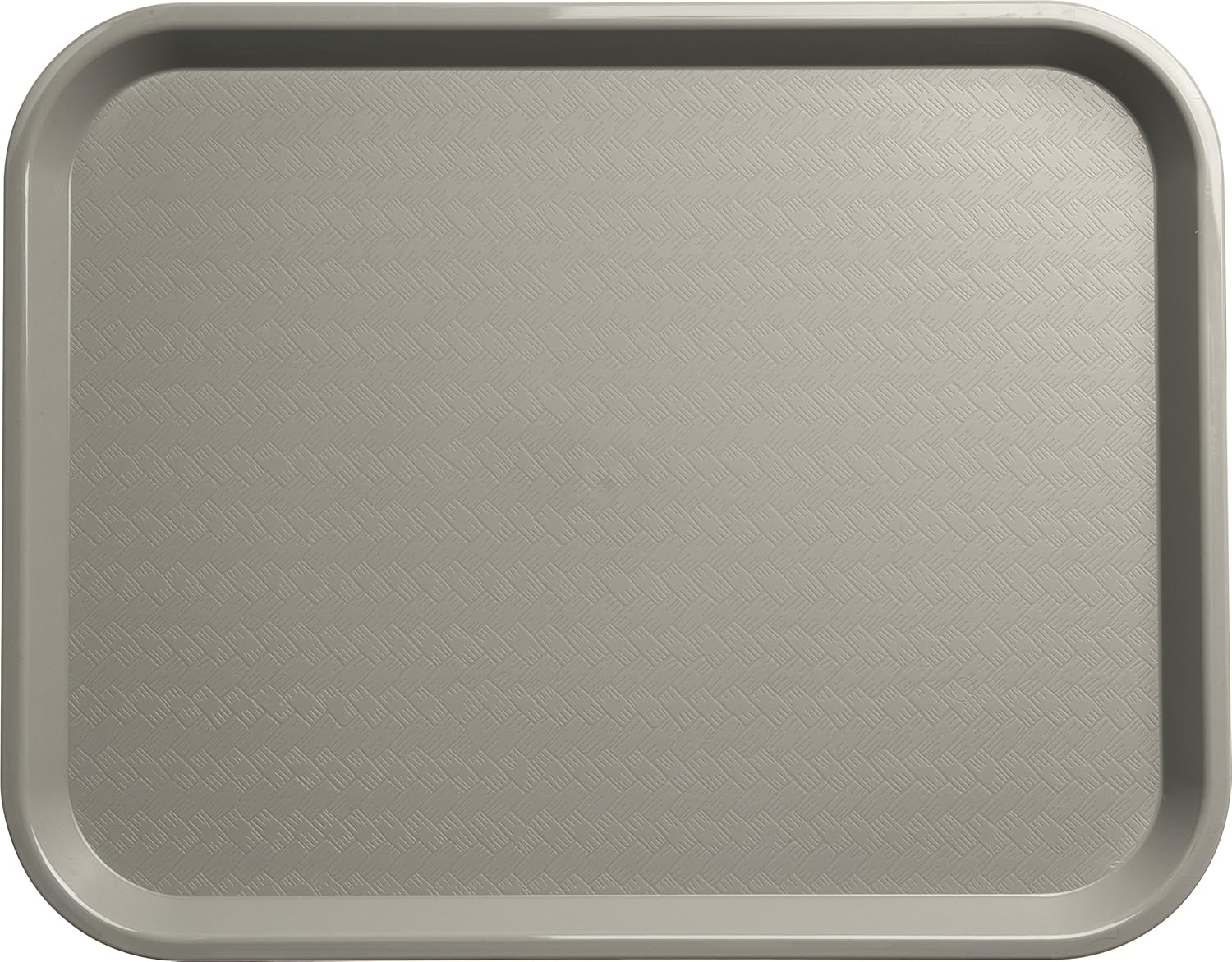 Carlisle FoodService Products Bandeja de plástico para comida rápida, 14 x 18 pulgadas, gris (paquete de 2)