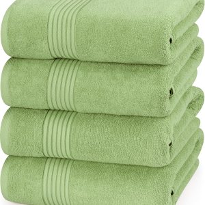 Utopia Towels – Juego de toallas de baño 100 % algodón hilado en anillo, 600 GSM, secado rápido, muy absorbentes y suaves al tacto, perfectas para Utopia Towels – Juego de toallas de baño 100 % algodón hilado en anillo, 600 GSM, secado rápido, muy absorbentes y suaves al tacto, perfectas para