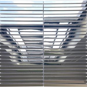 MartelArt Azulejo de espejo plateado de mosaico de metal montado en malla de acero inoxidable plateado para cocina, baño, ducha, piso, chimenea, MartelArt Azulejo de espejo plateado de mosaico de metal montado en malla de acero inoxidable plateado para cocina, baño, ducha, piso, chimenea,