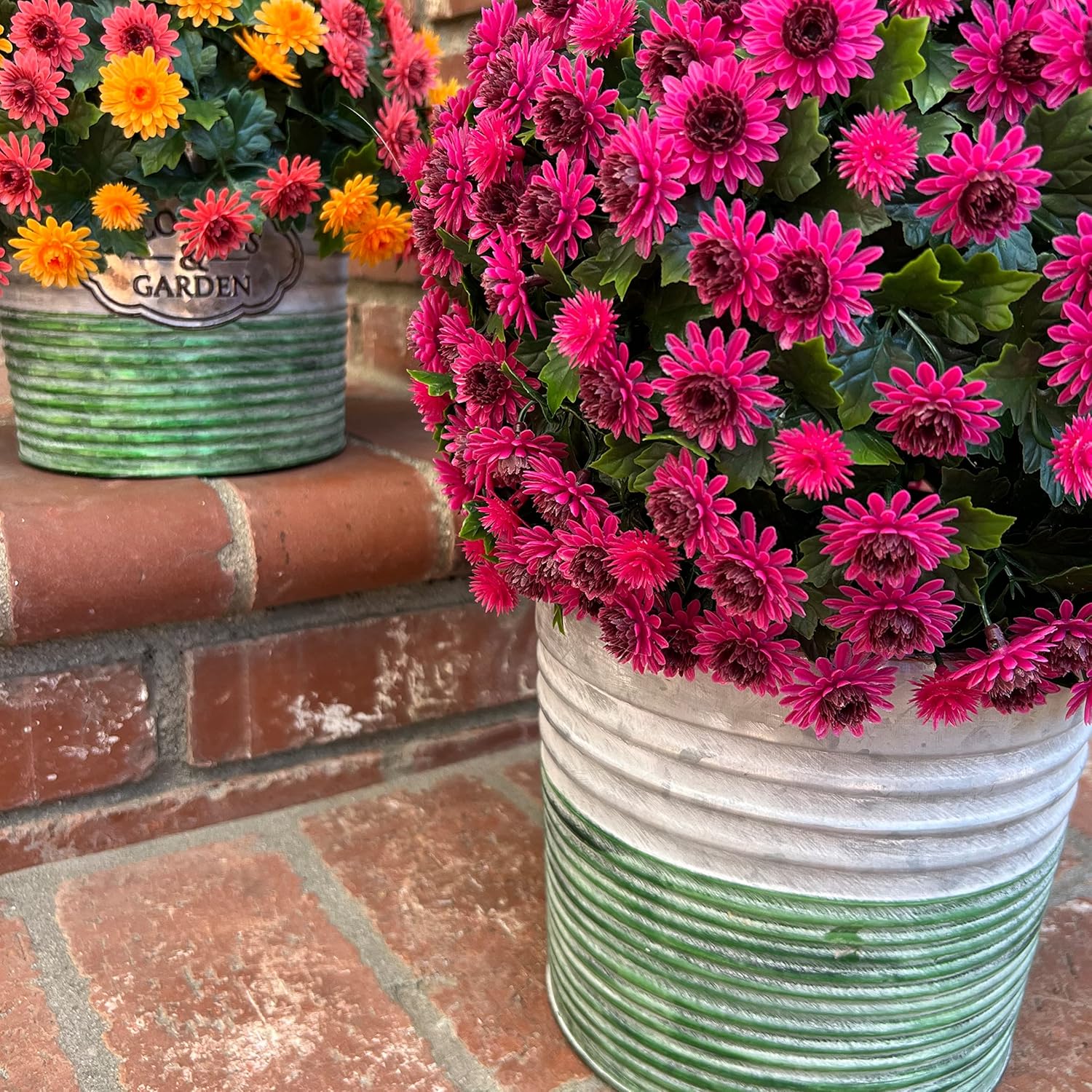 allgala Maceta galvanizada para decoración interior y exterior-8 “-HD60072