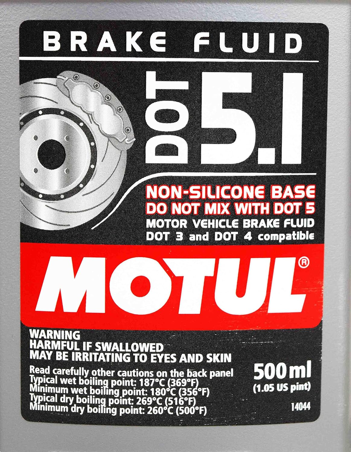 Motul 100950 – Líquido de frenos 100% sintético Dot 5.1 de 12 litro o 16.9 fl oz