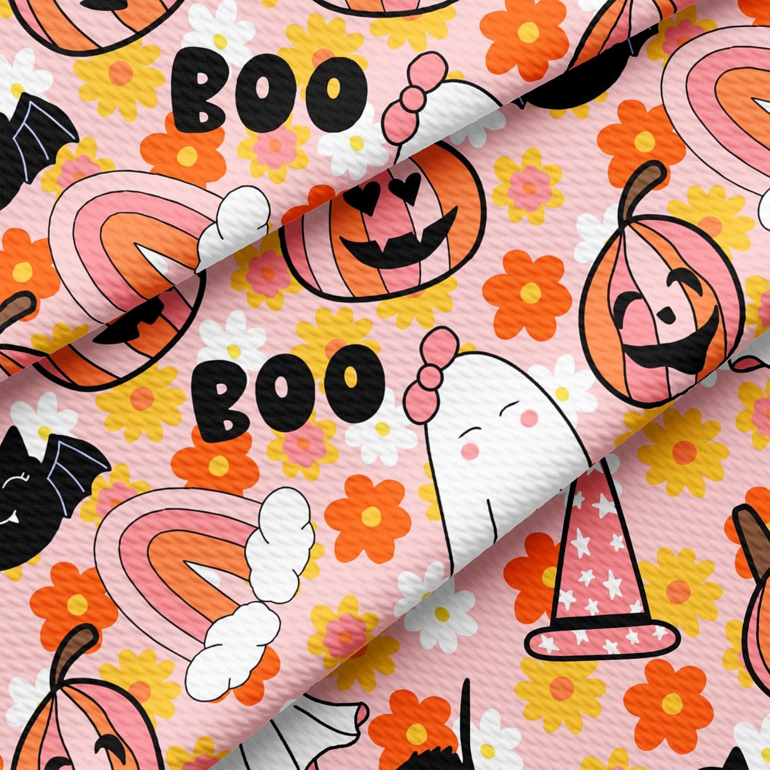 The Yard – Tela texturizada con textura de bala de calabaza para otoño y Halloween, Liverpool, tela de punto grueso de 1 yarda para coser ropa con