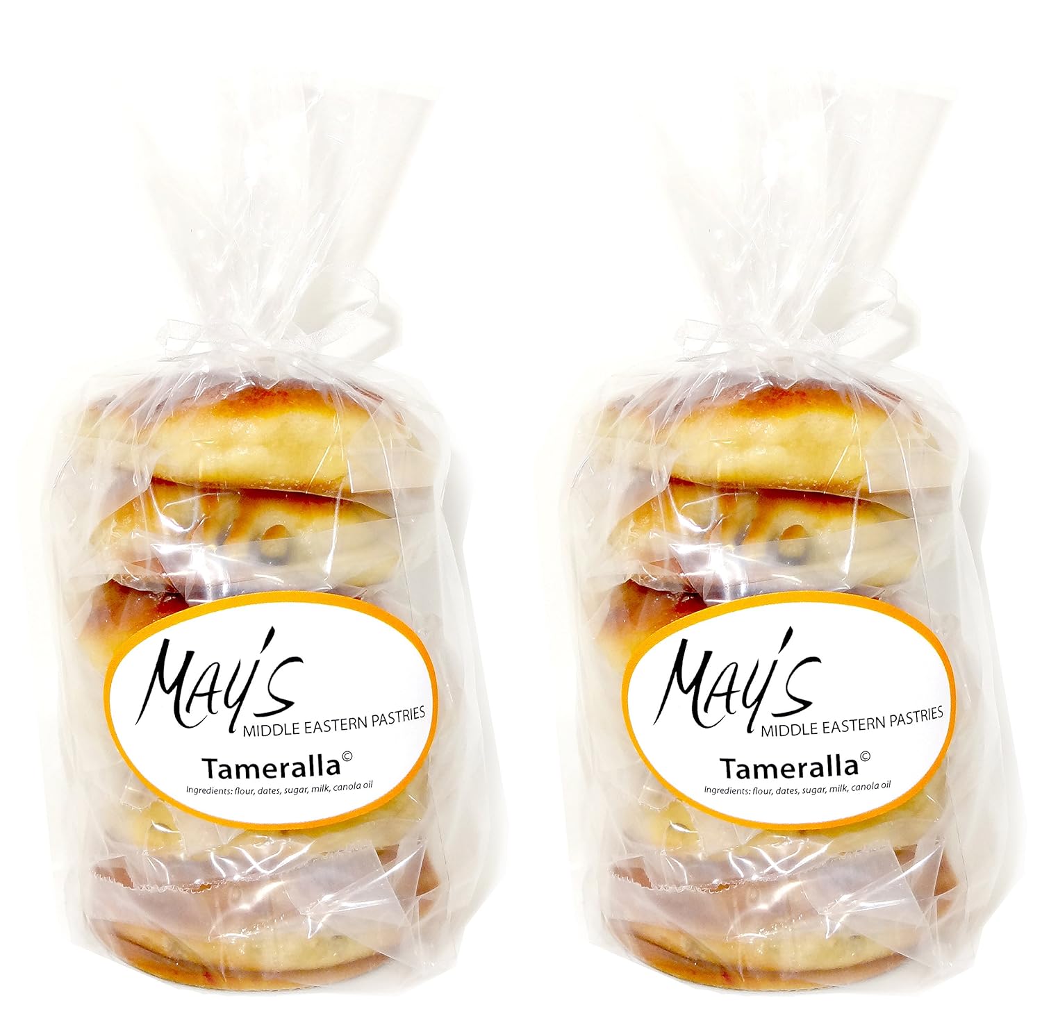 May’s Middle Eastern Signature Pasteles Tameralla rellenos de fecha, 6 unidades (paquete de 2)