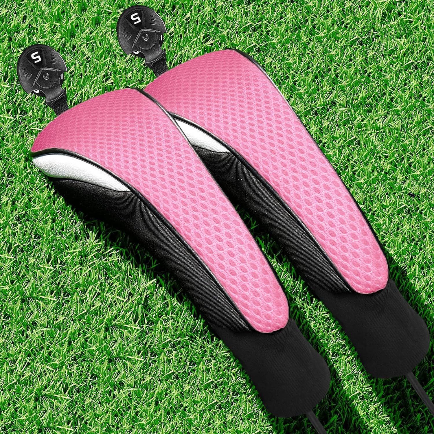 FINGER TEN Fundas para cabezas de palos de golf, híbridos de madera, paquete de 1234, fundas para la cabeza para hombres y mujeres de 3, 5, 7 X, con