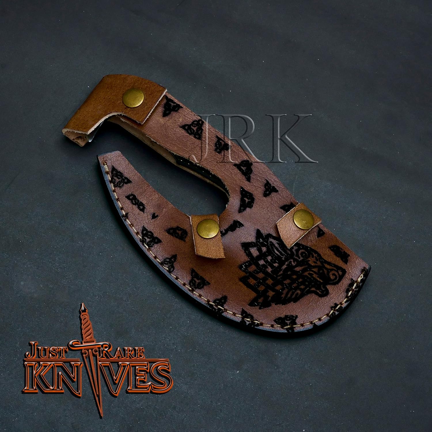 Zymise TANGDIAABBCC JUSTRAREKNIVES USA Edición especial 8.75 Herramienta D2 hecha a mano de doble hoja personalizada D2 cuchillo vikingo de acero,