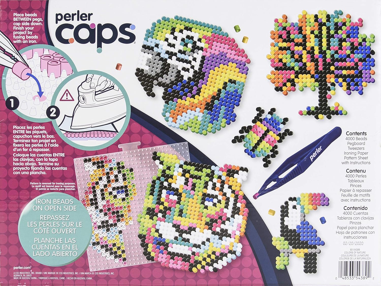 Perler Colors of Nature Deluxe – Kit de cuentas de caja (4000 unidades)