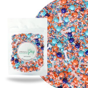 Oh Biscuits! Mezcla de espolvorear  Mezcla de gránulos azules y naranjas  Con papel de oblea de huesos de perro, gránulos perfectos para decorar Oh Biscuits! Mezcla de espolvorear  Mezcla de gránulos azules y naranjas  Con papel de oblea de huesos de perro, gránulos perfectos para decorar