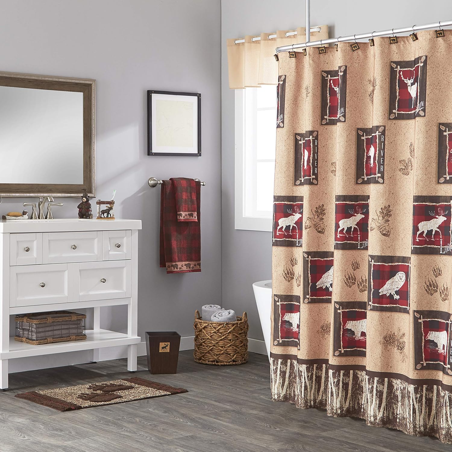 SKL Home por Saturday Knight Ltd. Sundance – Ganchos para cortina de ducha