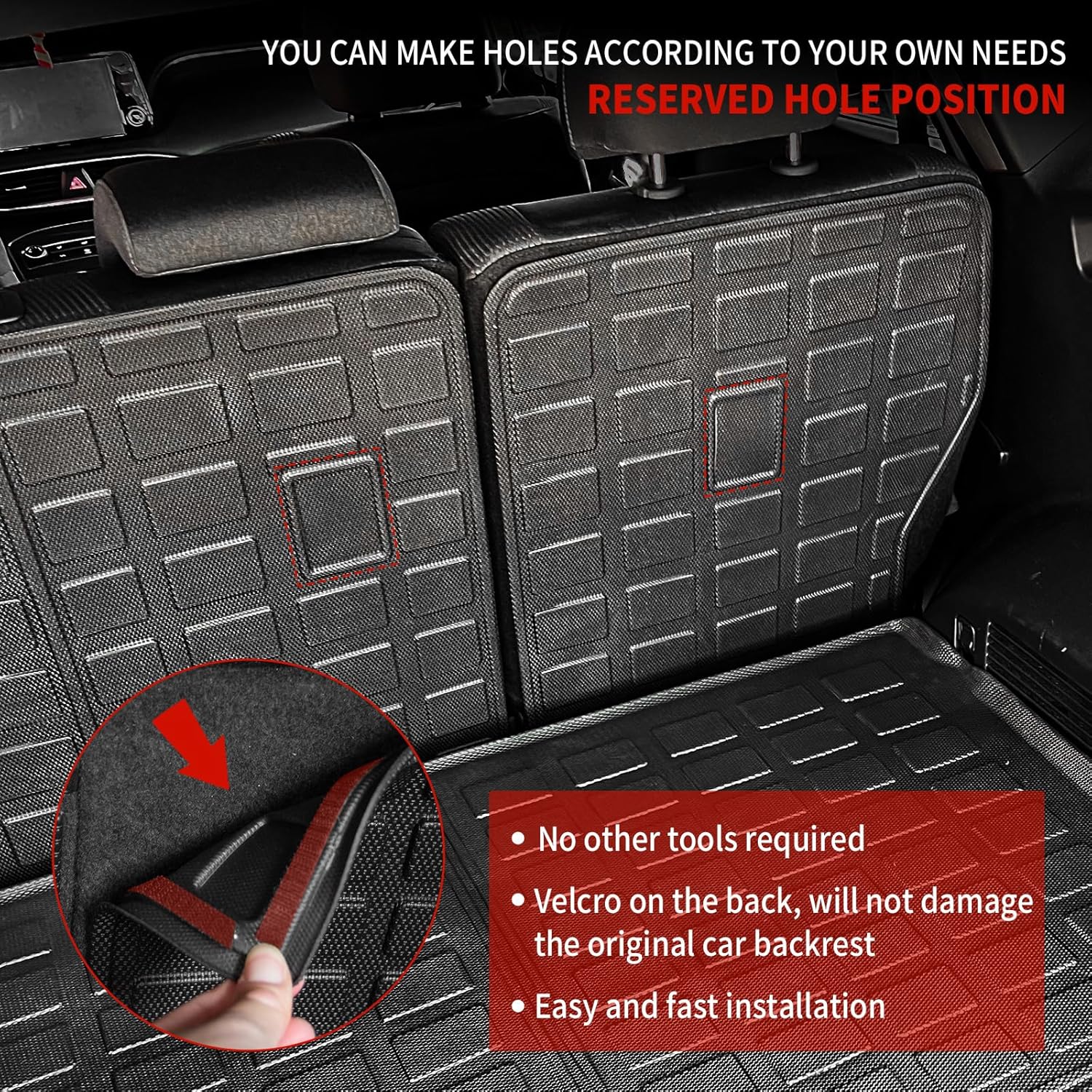Thinzyou Tapete de carga compatible con Hyundai Santa Fe 2021-2023 de 5 asientos, tapete de carga para maletero de elastómero termoplástico,