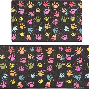 HOMELEPHANT Puppy Paws – Tapete de cocina 2 piezas acolchado antifatiga, impermeable, antideslizante, ergonómico, cómodo, tapete de pie para cocina, HOMELEPHANT Puppy Paws – Tapete de cocina 2 piezas acolchado antifatiga, impermeable, antideslizante, ergonómico, cómodo, tapete de pie para cocina,