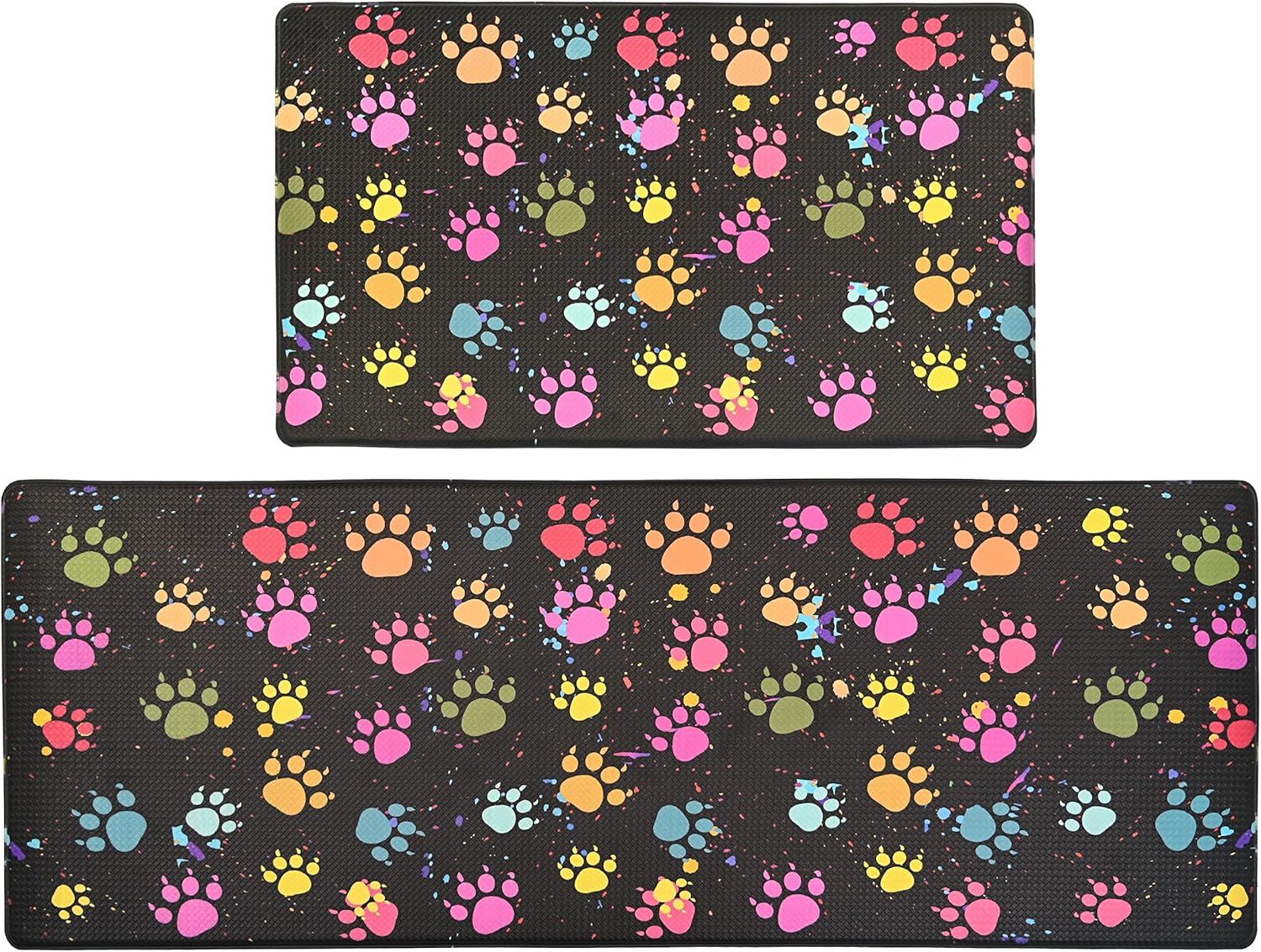 HOMELEPHANT Puppy Paws – Tapete de cocina 2 piezas acolchado antifatiga, impermeable, antideslizante, ergonómico, cómodo, tapete de pie para cocina,
