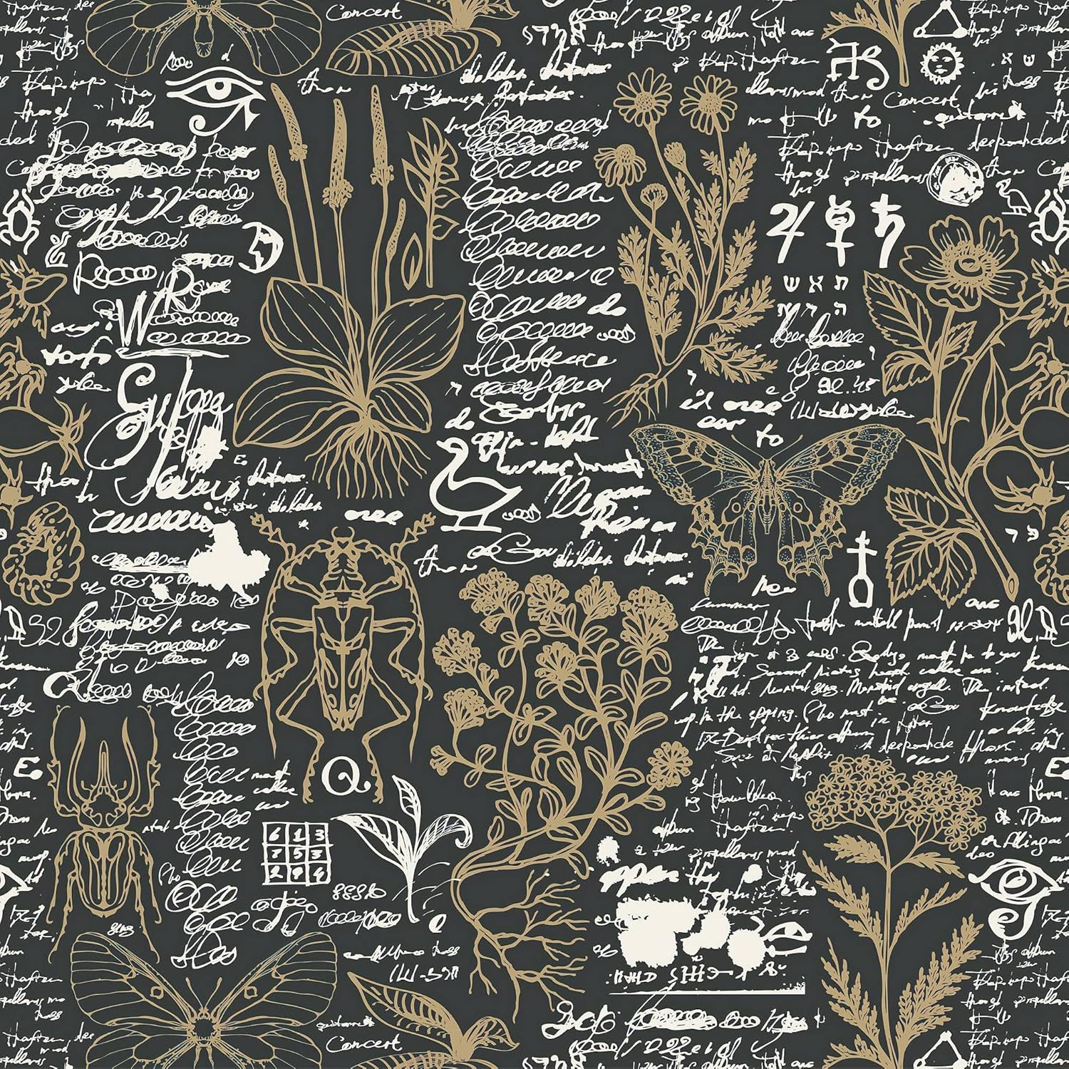 Fiula Papel tapiz bohemio para despegar y pegar, color marrón, papel tapiz botánico de 16.1 x 118 pulgadas, papel tapiz floral extraíble,