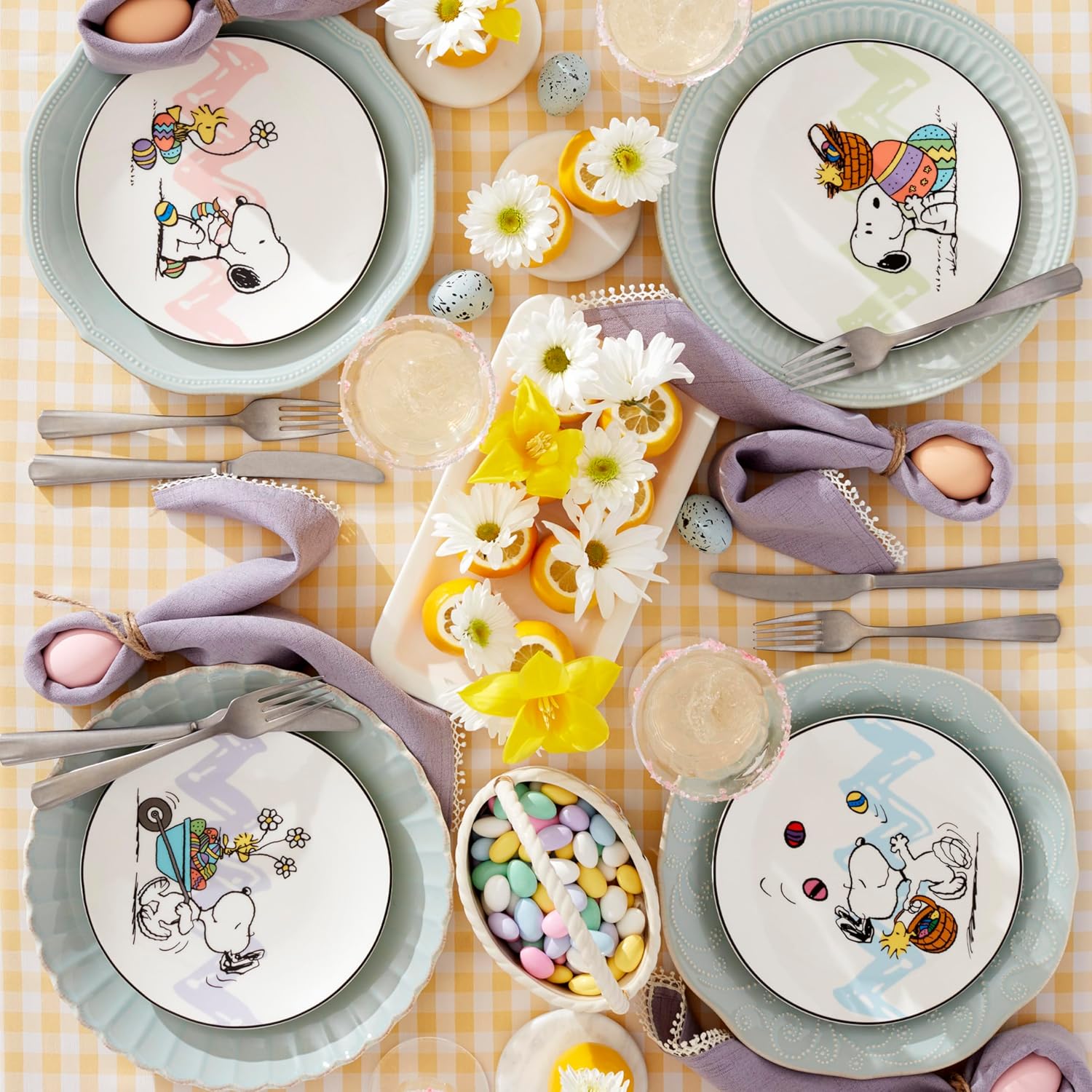 Lenox French Perle – Juego de cubiertos de vieiras, 65 unidades, metálico