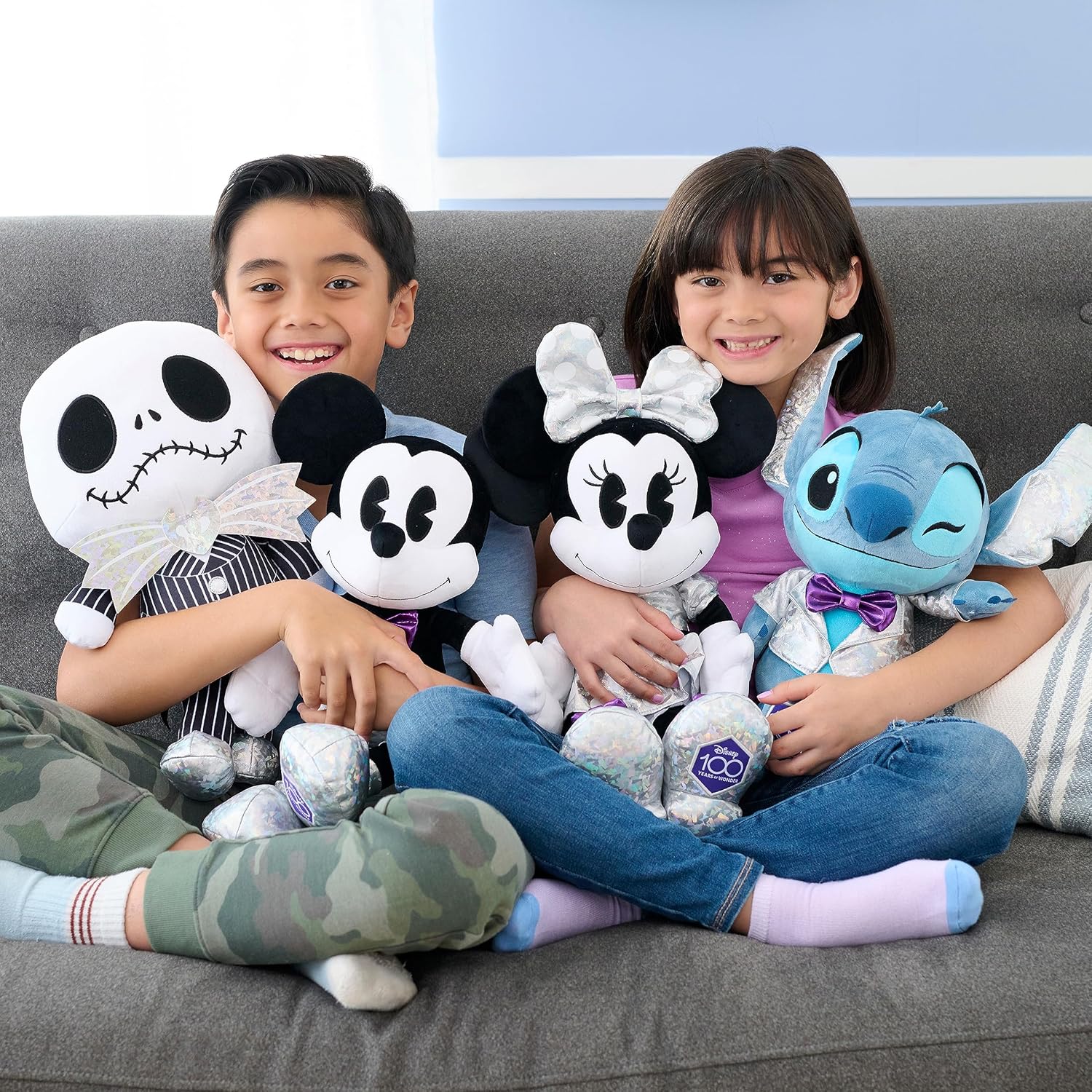 Just Play Disney 100 Years of Wonder Jack Skellington – Peluche grande, con licencia oficial para niños de 2 años en adelante