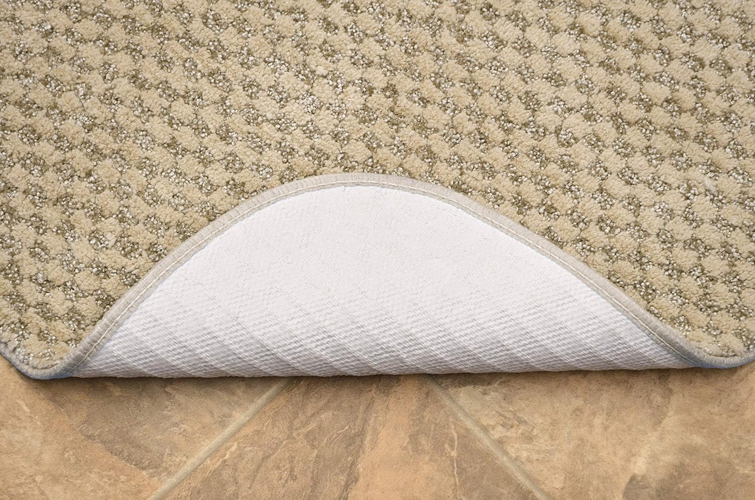 Garland Rug Cabernet – Alfombra de baño, juego de 3 piezas, lino