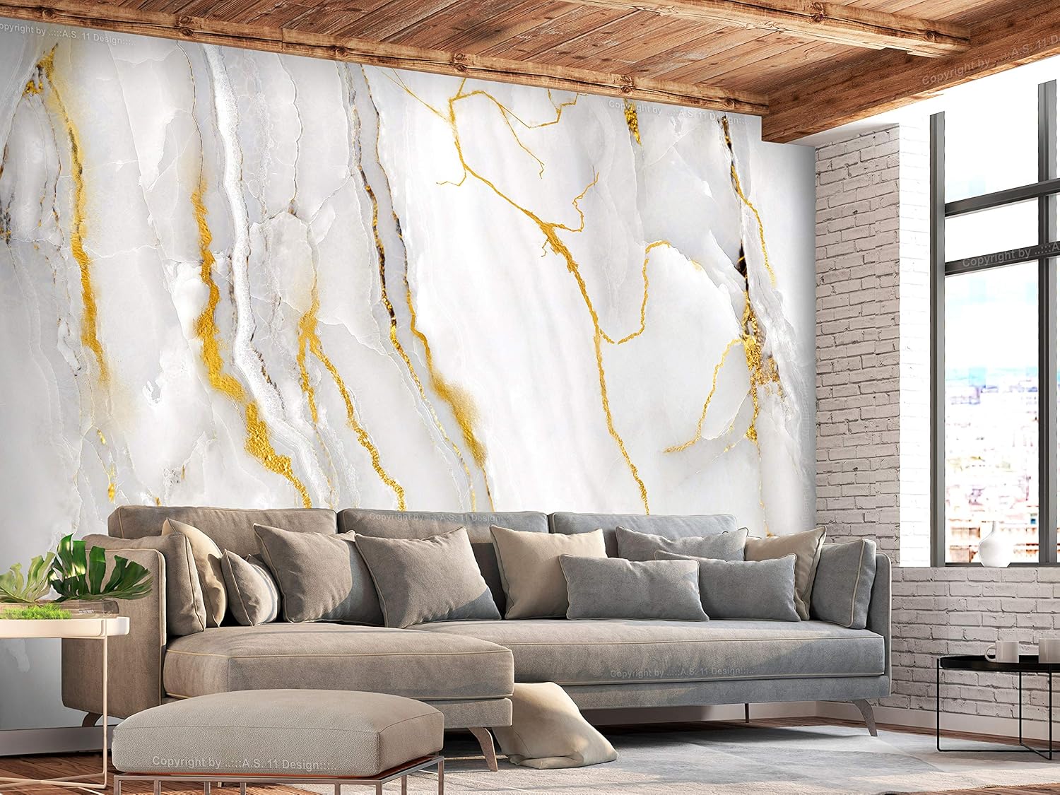 artgeist Mural de pared premium de piedra de 138 x 101 pulgadas, papel tapiz no tejido, decoración de pared de vellón, impresión fotográfica, diseño