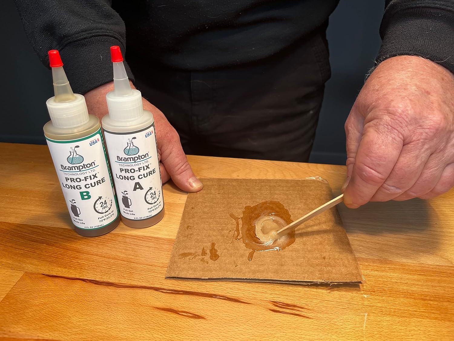 PRO-FIX – Epoxi de golf de curado largo, vida útil completa, extra resistente, epoxi de golf para todos los ejes de golf, cabezas de golf,