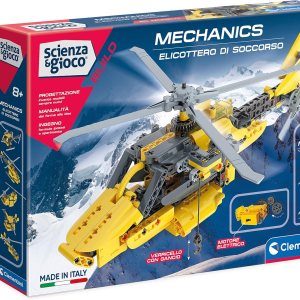 Clementoni – Laboratory of Mechanics-Helicopter-Construction Set (Italian Version) -Made in Italy, 8 Years+, 19176 Clementoni – Laboratory of Mechanics-Helicopter-Construction Set (Italian Version) -Made in Italy, 8 Years+, 19176
