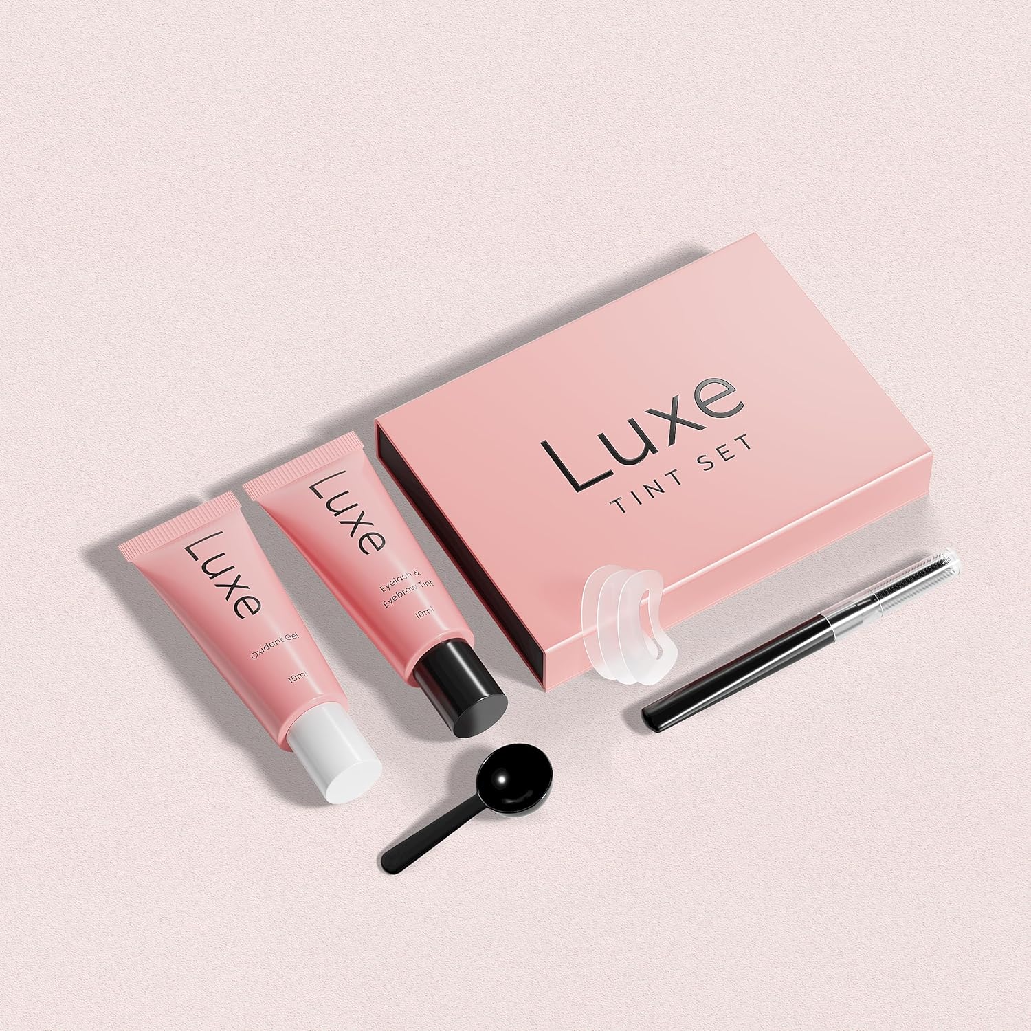 Luxe Cosmetics – Juego de colores negros para pestañas y cejas – Color temporal de larga duración (hasta 4 semanas) – Vegano y libre de crueldad