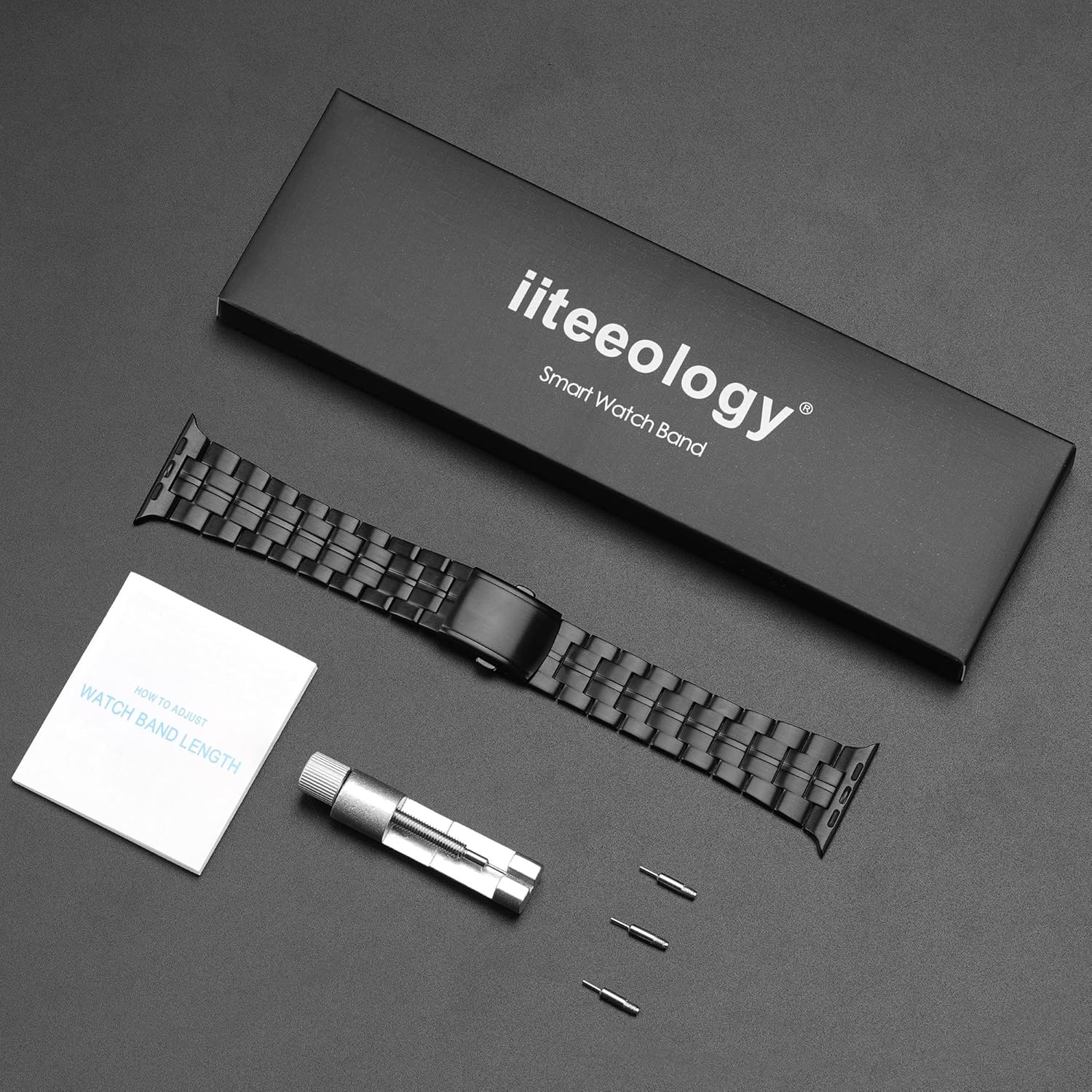 iiteeology Correa compatible con Apple Watch Ultra 2, UltraSeries 10 de 1.81 pulgadas (1.811 in) de titanio genuino para hombre