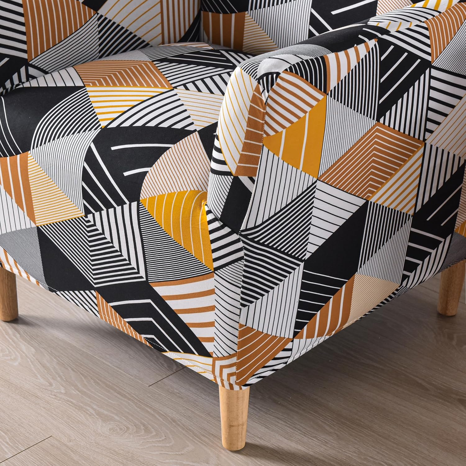 Fundas para sillón de banquete con brazos, fundas elásticas para silla de sala de estar, antideslizante, suave, protector de muebles apto para