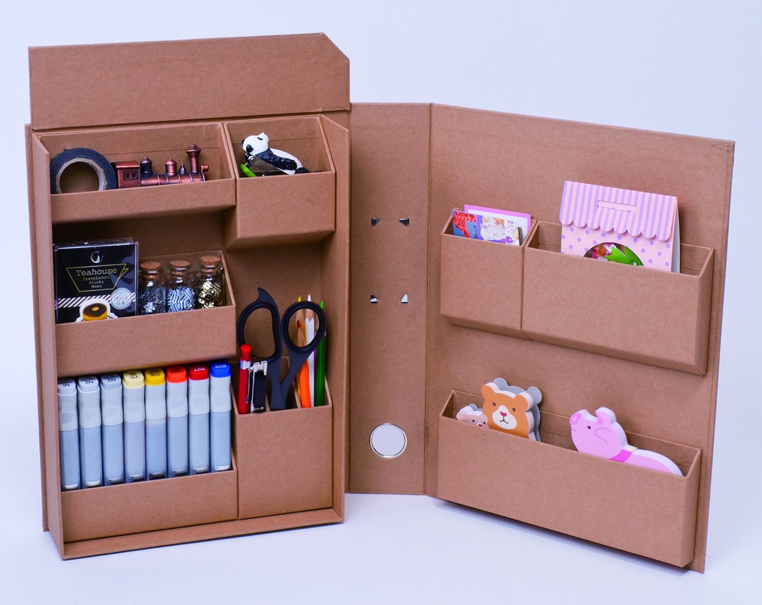 Nakabayashi LST-FA4KR – Herramienta de estilo de vida, artículos pequeños, caja de almacenamiento, archivo A4, manualidades