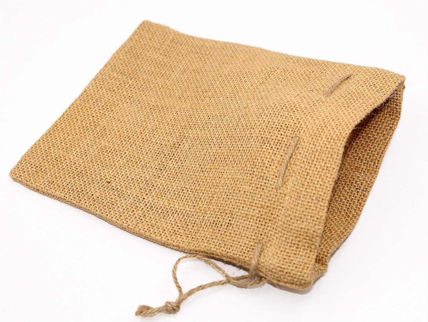 COTTON CRAFT Bolsas de regalo de yute con cordón, paquete de 24 unidades de 4 x 6 pulgadas, reutilizables, 100% arpillera de yute, versátiles,