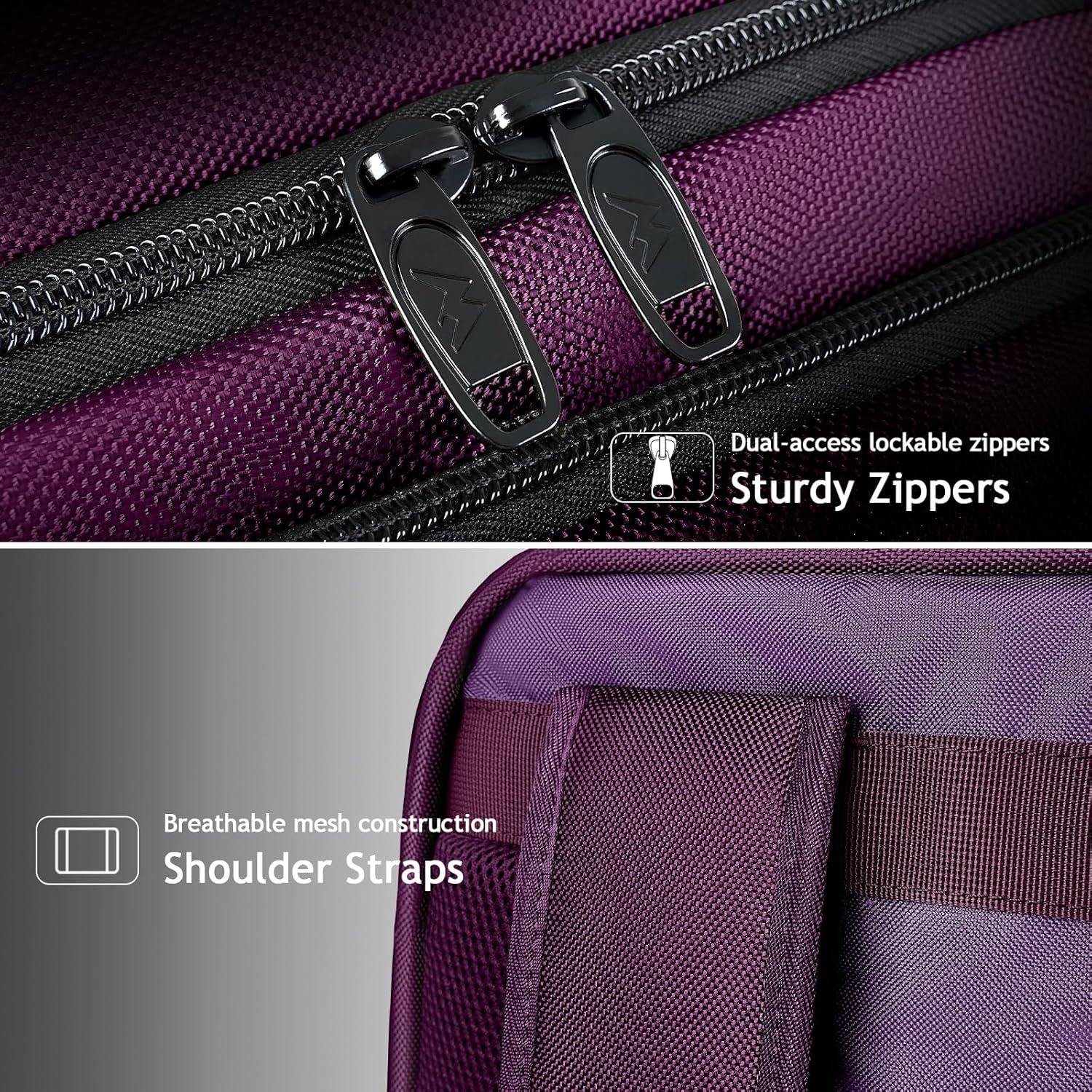 MATEIN Mochila de viaje, mochila de viaje grande para laptop de viaje de 40 L aprobada para hombres y mujeres