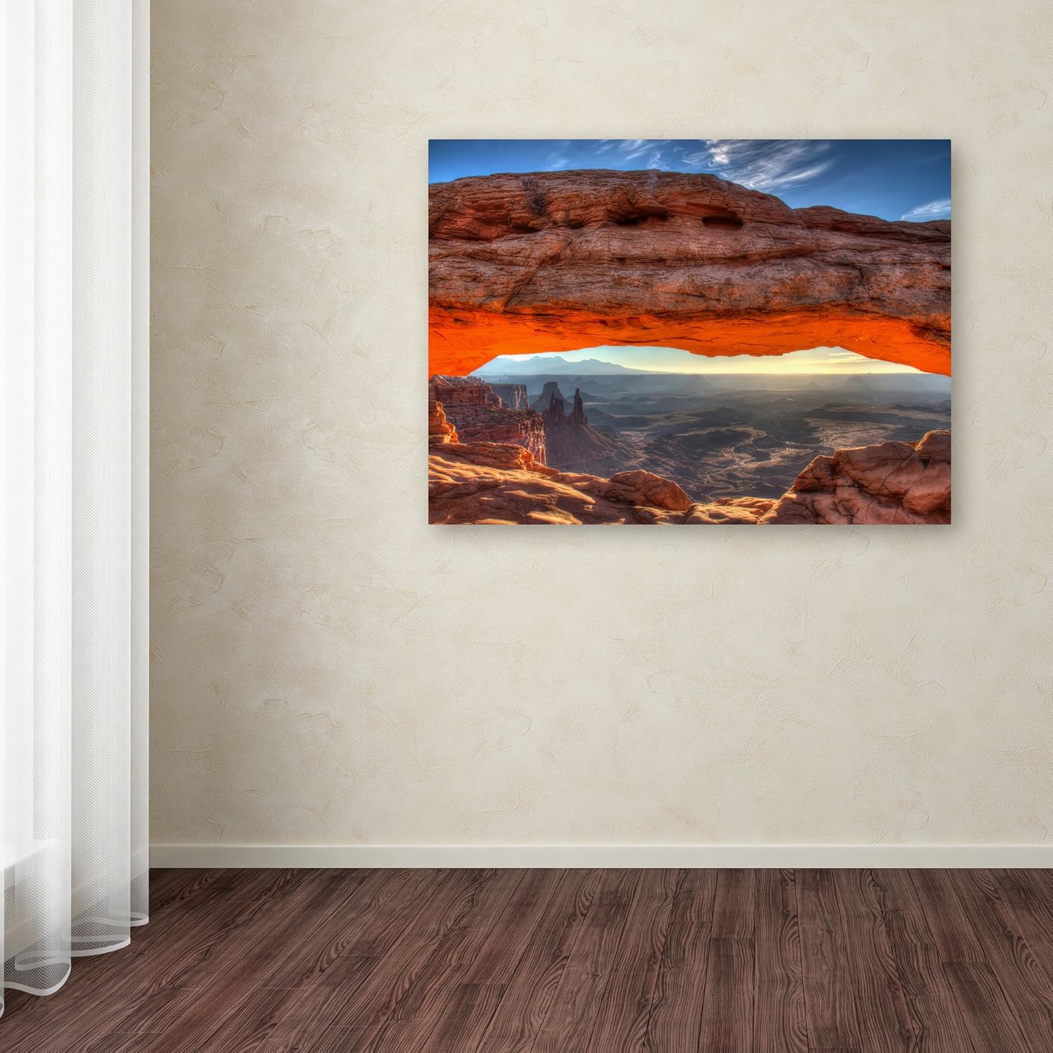 Mesa Arch Sunrise by Pierre Leclerc – Lienzo decorativo para pared, 22 x 32 pulgadas
