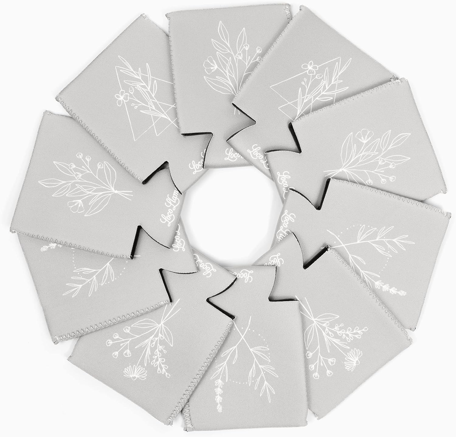 Juego de 10 enfriadores de latas de boda de cerveza – Recuerdos de boda para invitados – Decoraciones de despedida de soltera – Cena de ensayo de