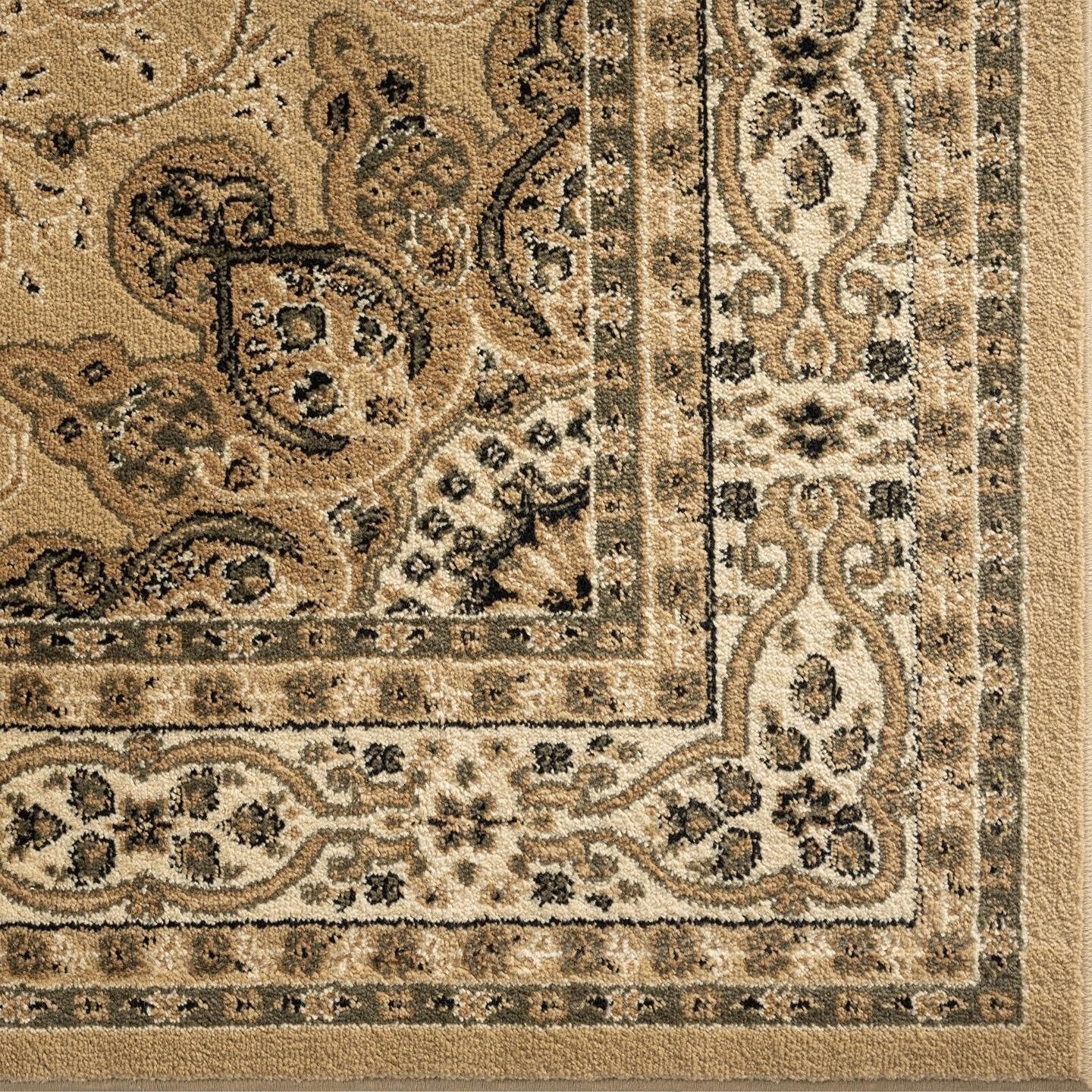 LUXE WEAVERS Brighton Collection 1467 – Alfombra rectangular de 8 x 10 pulgadas, diseño floral oriental con medallón