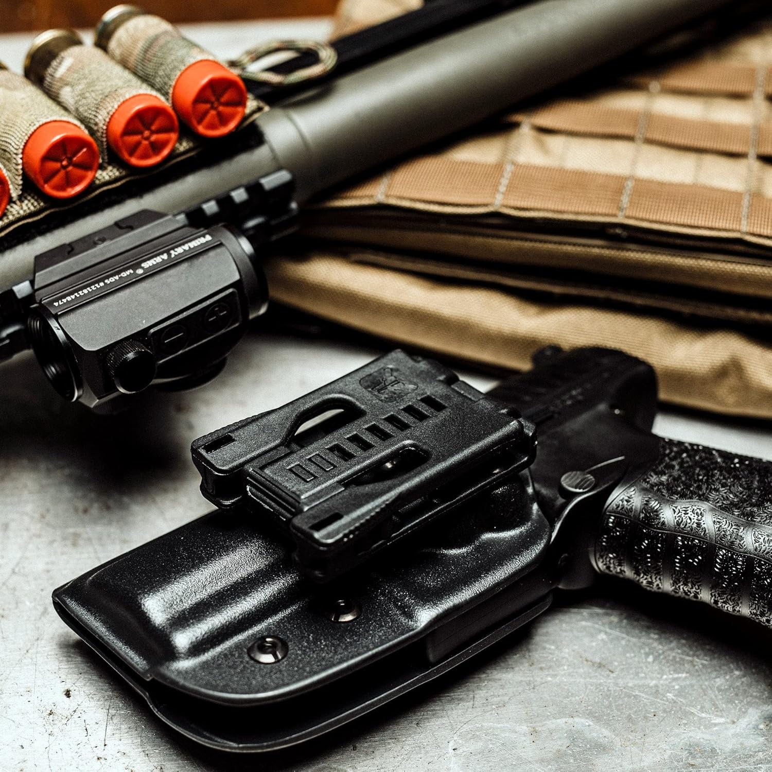 Funda FN FNX-45 OWB  Fabricado en Estados Unidos  Se adapta a FN FNX 45, funda clásica OWB por Blade-Tech Holsters, cintura exterior abierta (mano