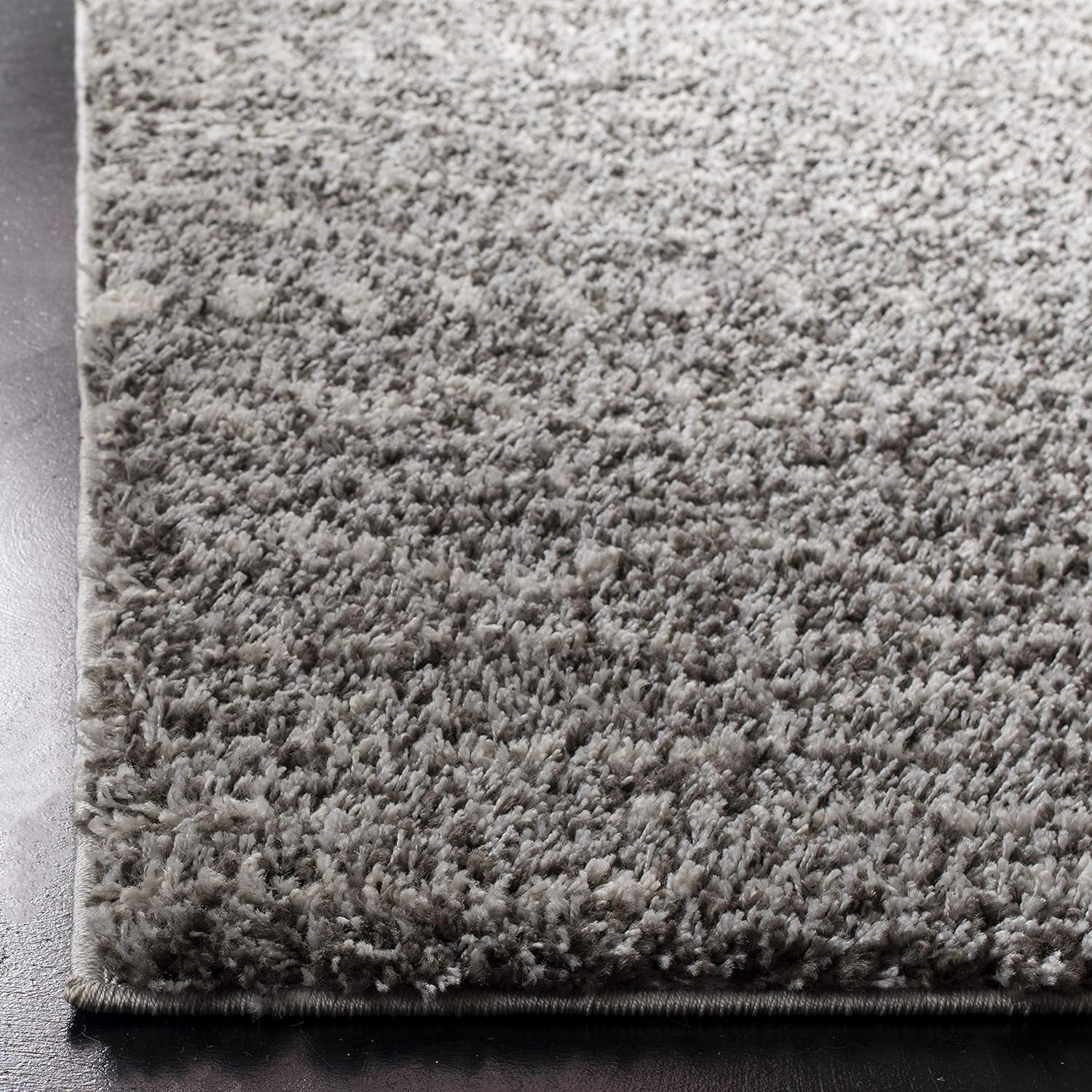 SAFAVIEH Colección Arizona Shag – Alfombra de área cuadrada de 3, 1.6 de grosor, suave, no desprende pelusa, para sala, comedor, habitación o