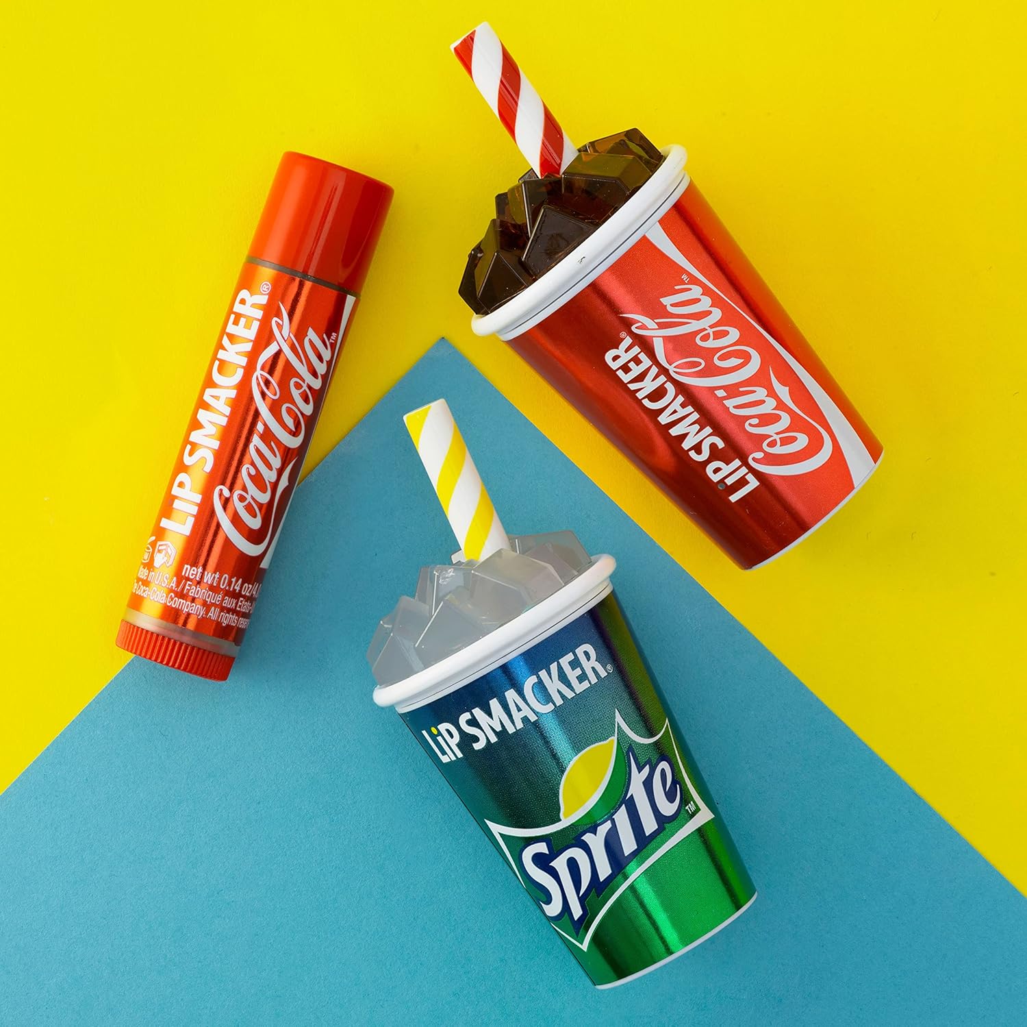 Lip Smacker Colección Coca Cola, bálsamo labial infantil – Coca-Cola & Sprite, trío