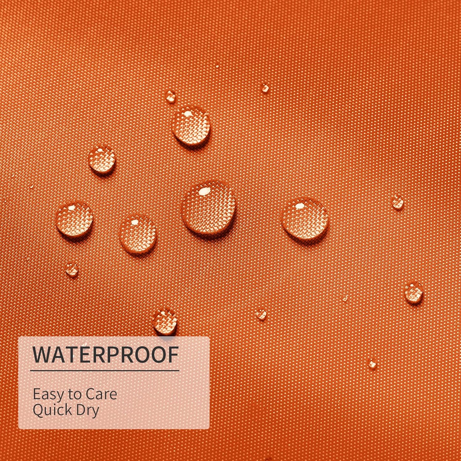 Gibelle Cortina de ducha de tela naranja, 72 x 72 pulgadas, forro de cortina de ducha impermeable para baño con ojales de metal y 12 ganchos de